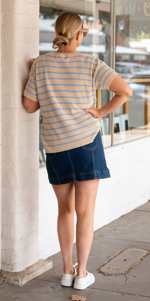 Paige denim skirt dark