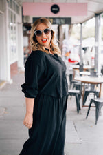 Paris top - black